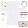sundrerfect Telaio in Plastica per Ricamo e Uncinetto - Kit Completo con Griglia 4mm per Creare Borse, Accessori e Decorazioni Fai da Te (19x14x6 cm)