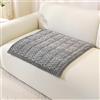 Royhom Copridivano Spesso in peluche corto, Telo Copridivano Modulare, Copri Divano Angolare, Morbidissima, Antiscivolo, per Divano, Tappeto, Davanzale (Grigio, 70 x 70 cm)