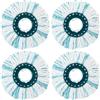 LCXCXY 4 Pezzi per Leifheit CLEAN Twist Disc Mop Ergo Ricambio Mocio Kit, per Leifheit Rotomop Ricambio, Mocio di Ricambio in Microfibra, Buona Capacità di Assorbimento, Adatto A Tutti I Tipi Di Pavimento