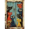 Formeyart Lussuosa Targa in Metallo con Gatto Retrò, Targa Vintage in Metallo per Animali, Decorazione Murale per Bar, Poster in Metallo per Cucina, Pub, Club, Soggiorno, Ristorante, Negozio, Ufficio, 20x30cm