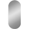 vidaXL Specchio da Parete Argento 80x35 cm Ovale