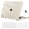 MOSISO Custodia Compatibile con MacBook Air 13 Cover M5 M4 M3 M2 2026-2022 A3449 A3240 A3113 A2681, Case per MacBook Air 13,6'' Liquid Retina&Copritastiera&Pellicola&Copri Webcam, Galassia Cristallo