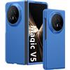 GIOPUEY Cover Compatibile con Honor Magic V5, Materiale PC Rigido Custodia, Comodo e Liscio al Tatto Case，Antiurto, Anti-Impronta - Dark Blue
