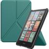 MoKo Custodia per 7 Kindle Paperwhite 12a Gen. 2025/2024, Verde Giada | per Kindle Colorsoft 2024/2025, Case Piegare con Cover Posteriore Magnetica in PC, Non Adatto a Kobo