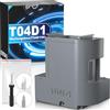 Spaceink T04D1/T04D100 - Scatola di manutenzione compatibile con Epson ET-15000 ET-4750 ET-3750 ET-4850 ET-3850 ET-3700 ET-4856 ET-5150 ET-5170, scatola di manutenzione C13T04D1304D1130 00 inchiostro