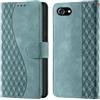 CaseGla Cover per iPhone SE2 / SE3 / 7/8 custodia portafoglio Verde nebbia | Blocco RFID, 3 scomparti carte, 1 tasca banconote, Chiusura magnetica, Supporto, Pelle PU flip cover per iPhone 7 / 8 / SE