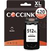 COCCINK 512 XL 510 XL Nero Cartucce d'inchiostro Sostituzione Per Canon PG-512XL PG-510XL Black Pixma MP252 MP492 MP282 IP2700 MP230 MX350 MP240 MG250 MX360 MX320 MP270 MX410 MP260 MX340 MX330 MX420