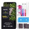 Beefix Batteria per iPhone X: Batteria Li-Ion 5800mAh alta capacità per iPhone X con strumenti riparazione professionali Compatibile con modelli A1865 A1901 A1902