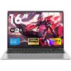 NAIKLULU 16 Pollici Pc Portatile 2026, Processore N150 (1,2 a 3,6 GHz), 16GB RAM 1TB SSD Computer Portatile Laptop, Tastiera Completa Retroilluminata, FHD 1920x1200P, 6000mAh/46.2Wh