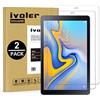 iVoler [2 Pack] Vetro Temperato Compatibile con Samsung Galaxy Tab A 10.5 pollici 2018 (T590 / T595), Pellicola Protettiva, Protezione per Schermo