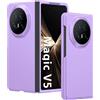 GIOPUEY Cover Compatibile con Honor Magic V5, Materiale PC Rigido Custodia, Comodo e Liscio al Tatto Case，Antiurto, Anti-Impronta - Purple