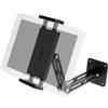 QWORK® Supporto da parete per tablet, in alluminio, con base girevole a 360°, regolabile e pieghevole,per dispositivi da 4.7 a 13 pollici