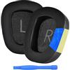 MMOBIEL Cuscinetti Auricolari Ricambio per Logitech G935/G933 Cuffie di MMOBIEL - Cuscinetti Gel Raffreddante G230, G231, G233, G332, G35, G430, G431, G432, G433, G533, G633, G633S, G635, G930, G933S - Nero