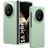 GIOPUEY Cover Compatibile con HONOR Magic V5, Materiale PC Rigido Custodia, Comodo e Liscio al Tatto Case，Antiurto, Anti-Impronta - green