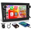 Hodozzy 【2+64G】Hodozzy Carplay Autoradio per Opel Vivaro Astra Antara Vectra Corsa Zafira Meriva con USB USB-C,7 Pollici Stereo auto Bluetooth con Android Auto/WiFi/GPS/RDS/FM+Telecamera Retromarcia,Nero