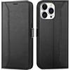 Verco Custodia a libro per iPhone 16 Pro, di alta qualità, per Apple iPhone 16 Pro, colore: nero