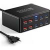 Sefitopher Caricatore USB C da 330 W, PD 100 W, 10 porte, GaN III, stazione di ricarica USB-C GaN Charger per MacBook Pro/Air, laptop, iPhone 17/16 Pro/iPad, Samsung, Pixel, Galaxy, Steam Deck