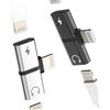 Kefiany Adattatore Lightning Cuffie (2pack) per iPhone 14 13 12 Caricabatterie Cavo Audio Jack Adattatore Certificato MFI per Apple Microfono Connettore Cuffie Auto Aux Accessori Doppio Lightning per iPad