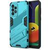 ESTH® Custodia per Samsung Galaxy A33 5G con Supporto [Compatibile con Supporto Magnetico per Auto] Cover Paraurti PC + TPU, Blu