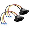 PNGKNYOCN Adattatore IEC C14 per montaggio a pannello, 10 A, 250 V, 3 pin, connettore per modulo di ingresso con 3 fili per elettrodomestici o dispositivi fai da te (confezione da 2)