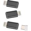 Kefiany Adattatore da USB C a Lightning Maschio (3 Pack) Type C Cavo Jack Charger Set di Cavo di ricarica iPhone Alimentatore di rete Accessori per Apple 14 13 12 11 Pro Max Mini 7 8 Plus X Xs Xr Se tp-to-L