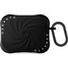 ORNARTO VORTUXE Cover per AirPods Pro 3 Silicone,Antiurto,Nero