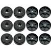 Irenwarl 12pz Piedi Ammortizzatori per Altoparlanti, 40x10mm Pad di Isolamento per Altoparlanti Ammortizzatori in Gomma Antiscivolo, per Audio, Altoparlanti, Subwoofer, Home Cinema, Dispositivi HIFI (Nero)