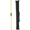 Mountlaser Palo GPS in alluminio, 2M Surveying Prism Pole, 2 sezioni GPS Rover Rod, Prisma Pole per rilevamento del terreno, verde
