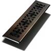 Decor Grates 2-Inch by 12-Inch Gothic Black Steel Floor Register, marrone, AGH212-RB