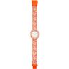HIP HOP Orologio DONNA LOGOMANIA quadrante MONO-COLORE BIANCO movimento SOLO TEMPO - 3H QUARZO e CINTURINO SILICONE CON TESSUTO MULTICOLORE HWU1149