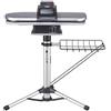 Speedypress, Pressa da stiro a vapore con supporto telescopico regolabile in altezza, 64 cm x 27 cm, 1400 Watt (+ copertura di ricambio e schiuma, colore argento, PSP202S