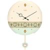 THUN Orologio a Pendolo in Ceramica Incanto di Primavera, 25,8x25,8x4,9 cm, Stile Raffinato