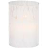 Arti Casa Candela LED Ø9 x 12 cm - Candele LED fiamma vacillante - Candela a batteria - Funzione timer 6 ore - Bianco