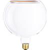 BeBulbs Lampadina LED globo Ghost Line G200 (E27, 200 mm, trasparente, 2200K, 5W, dimmerabile) - Filamento sospeso per luce calda - Elegante vetro trasparente e CRI 90
