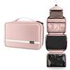 Carttiya Beauty Case da Viaggio, Borsa da Toilette per Donna Uomo Beauty Case Grande Impermeabile, Gancio in Metallo per Appendere, Rosa