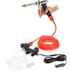 ALLOMN Kit Pompa Acqua Pulizia Auto ad Alta Pressione per Lavatrice, Pistola Portatile a Spruzzo 130PS DC 12V 100W per Lavaggio Gomme, Vetri Porta
