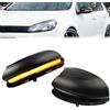 Fouedy Indicatore di direzione dinamico LED laterale ala retrovisore indicatore lampeggiante ripetitore luce lampada per VW GOLF 6 MK6 GTI R32 08-14 Touran