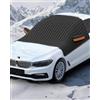 UGOVIANE Copertura Magnetica per Parabrezza Auto, Parasole per Parabrezza, Finestrini Laterali e Specchietti, 12 Magneti Integrati, Nera, ca. 240 x 148 cm, per Auto, SUV e Van