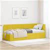 Versear Divano Letto, Letto Singolo, Divano Letto Singolo, Struttura Letto, Letto per Bambini, Cornice del Letto ad Angolo in Velluto Giallo 80 x 200 cm