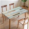 Highdi Set Copritavolo E Copripanche Da Esterno 3 Pezzi – Tovaglia Rettangolare Impermeabile Con Elastico – 30x72 Pollici, Fantasia Caleidoscopio