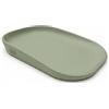 kindsgard Fasciatoio - Morbido tappetino fasciatoio in PU con bordo rialzato, lavabile, igienico, privo di sostanze nocive - 68,5 x 48 cm - per fasciatoio, cassettiera, lavatrice o pavimento (salvia)