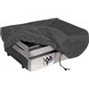 MFPMTUXO Housse Plancha Imperméable, 600D Couvercle Plancha, Bache Plancha avec Cordon, Housse de Protection Plancha Anti-Vent,Anti UV (66 * 50 * 25cm,Nero)