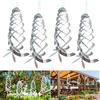 DIELOVEHUA 4 PCS Repellente per Uccelli Riflettente, 45 CM Riflettore a Spirale a Vento Dissuasore per Uccelli, Dispositivo per Allontanare Uccelli, per Allontana Gli Uccelli Protegge Fruttiferi Decora Corte