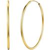 Silvora Orecchini Grandi Argento S925 Dimensioni Diverse 20mm 30mm 50mm 70mm Superficie Liscia Tubo Cavo Non Tirano le Orecchie Orecchini Oro Nero per Rgazze Regalo Compleanno