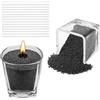 Scentoria Sabbia per Candele 500g - Granulato di Cera Con 17 Stoppini da 6 cm - Per la Produzione di Candele di Sabbia