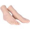 Vnmcry Modello di Piedi in Silicone Dimensione Reale per Uomo e Donna Morbido e Flessibile Manichino per Esposizione Scarpe Sandali e Calze (1 Paio, Piede Uomo, Avorio)