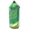 Mina Heal Polar Jade Bacchette di Cristallo curative alla Fluorite Naturale, Appuntite e sfaccettate per la Decorazione della Terapia della Meditazione del Chakra del Reiki (1 Pezzo Taglia L)