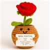 Patate Positive Rosa Positiva | Idea Regalo Romantica per Donna e Coppia | Festa della Mamma, Compleanno Amica Fidanzata Moglie | Sorpresa per Lei | Fiore Eterno Decorativo | Amore & Dolcezza | Decorazione Casa Cute