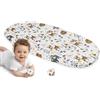 Medi Partners Lenzuola Lettino Culla 86x40 Lenzuolo Navicella Neonato Carrozzina con Angoli - 100% Cotone Passeggino Materasso Fitted Sheet Coprimaterasso (Cervo)