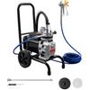 VEVOR Spruzzatore di Vernice Airless a Membrana 1100 W, Macchina a Spruzzo per Verniciatura Airless Pressione max 15,17 MPa Spruzzatore Flusso 2.0 L/min con Asta di Prolunga Tubo Flessibile 10 m